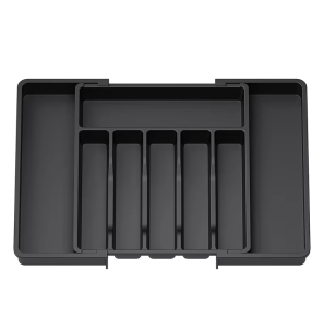 Cutlery Tray Organizer Retractable Cutlery Organizer Box Adjustable Kitchen Drawer Organizer Expandable Flatware Storage Box Separation Finishing Utensil Spoon Fork Storage Tray