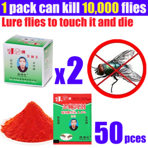 BABEDUO 25Pcs/600Pcs Effective Powder Fly Killing Bait PestControl Insecticide Mosquito killer | Fly Trap Catcher | Fly Killer | Flies Killer Powder | Flies Killer Anti Fly