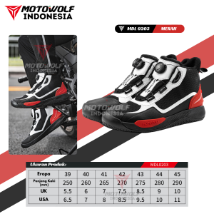 Sepatu Boot Motor Sunmori Touring Adventure Racing Motowolf MDL 0203