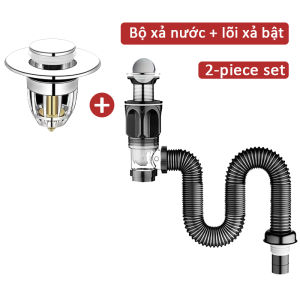 Phụ kiện chậu rửa xả chậu rửa mặt + Ống Thoát Nước Chất liệu bền bỉ chống gỉ sét Thiết kế chống mùi hiệu quả Dễ dàng lắp đặt phù hợp mọi loại chậu rửa