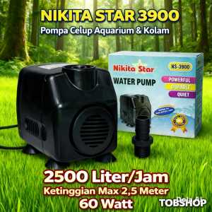 NIKITA STAR NS 3900 - Pompa Air Celup Kolam Ikan Aquarium NS3900