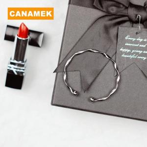 【CANAMEK】 Classic Premium Retro Style Twisted Twist Metal Bracelet for Women Simple Open Adjustable Trend Girls Jewelry Gift Accessories