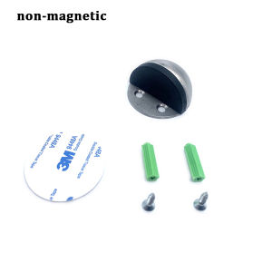 1pc Stainless Steel Door Stopper On Floor Magnetic Door Stop Stopper Holder Indoor Anti-Collision Door Touch
