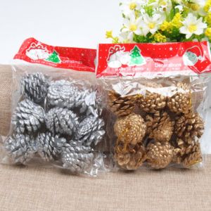MISSUP 9PCS  Home Decor Party Supplies Xmas Tree Decoration Ornaments Pine Cones Christmas