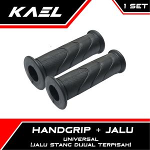 Handgrip Motor Universal Jalu Stang Model Honda Handle Hand Grip Fat Pad Handpad Handfat Bandul Setang Kaze Beat Karbu FI eSP Street K1A Deluxe NMAX Vario 110 125 150 LED New Supra X 125 Fit Vixion New NVA Mega Pro Scoopy Mio Soul Sporty M3 Genio