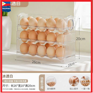 30 Grids Egg Storage Box egg organizer storage Refrigerator Storage Rack with Adjustable Freshness Box Egg Tray