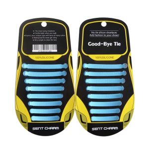 16 Pcs Silicone Shoe Laces Elastic No Tie Shoelaces For Sneakers Quick put on and take off Safety Lazy Shoe Lace Accessories