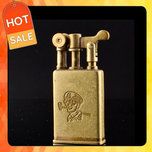 Bật lửa xăng đá Jifeng 006D dùng xăng bấc đá zippo cao cấp(Vàng đồng) (KHÔNG CHỨA XĂNG GAS)