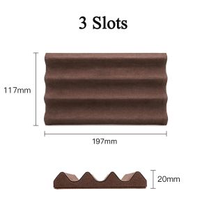 Contacts Family Luxury Leather Pen Tray 1/2/3 Slots Pens Holder Display Pen Stand Microfiber Desktop Organizer Home Office Use2026