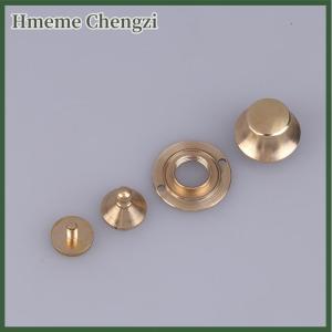 Hmeme Brass Mortise Clip Buckles Lock Purse Hardware Durable Hardware For Craft Handbag Closure Tuck Lock For Leather Bag