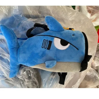 P-CUTE Sloth/Shark Magnesium Powder Bag Flannel Climbing Gear Chalk Bag Stuffed Animal Bouldering Bag Outdoor Sports