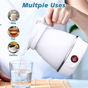 COD Taffware Teko Listrik Lipat Pemanas Air Portable Water Heater Foldable 600W 600ml - HY-01