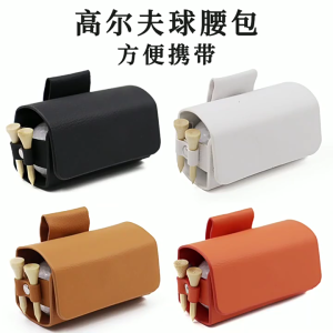 Golf Ball Bag Pouch with Tee Holder Golf Belts Waist Bag Small Sports Accessory Bag Waist Golf Pouch for Men and Women