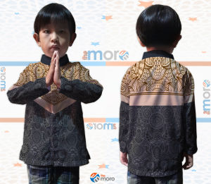 the moro - Baju Muslim Koko Anak/Kids MANDALA ARABIC ART 02 Lengan Pendek dan Panjang | Printing Sublime