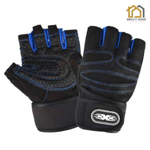 ถุงมือออกกำลังกาย ถุงมือขับมอไซค์ ถุงมือยกน้ำหนัก ถุงมือจักรยาน ถุงมือครึ่งนิ้ว ถุงมือฟิตเนส Exercise gloves ระบายอากาศ ซับเหงื่อ มีทั้งไซส์ชายและหญิง