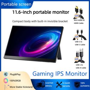 11.6 inches Table Portable Monitor  Second Screen HDMI USB C Gaming Monitor for MAC Phone Xbox PS5 Switch