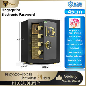 [1 Year Warranty] Digital Depository Fireproof Safe Box valuite Jewlry Home Hotal Lock Keyped Black Digital Safety Secarity Box 2023 Brand New Safe Elactroric Digital Safety Vault