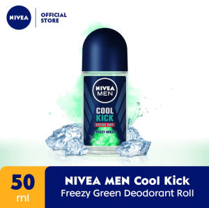 NIVEA MEN Deodorant Roll On Cool Kick Extra Dry Freezy Green 50ml - Tahan 48 Jam