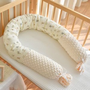 หมอน Comfort รูปการ์ตูนสำหรับเด็กทารกหมอนกันชนสำหรับเตียงเด็กคอตตอนถอดได้รั้วรถไฟ180ซม. ใหม่