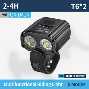 Smiling Shark QXD414 Bright light Bicycle lights LED Ride at night Bicycle lights 5Mode Type-CRechargeable High Capacity Battery Visible battery values Waterproof Outdoor cycling