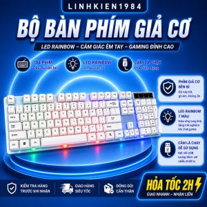 [HCM] Bàn phím G21 LED giả cơ game chuyên dụng