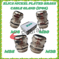 ELICA NICKEL PLATED BRASS CABLE GLAND (IP68) - M16 , M20 , M25 AND M32. 