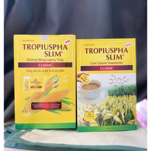 Đường bắp ăn kiêng Tropiuspha Slim Classic – Ngọt tự nhiên ít calo phù hợp tiểu đường 25g x 50gói