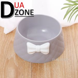 V-0034 PP Bowknot Diamond Pattern Pet Bowl