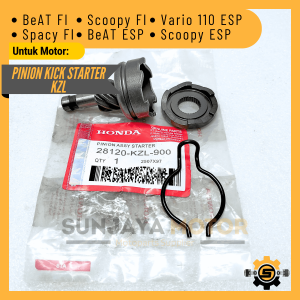 Pinion Kick Starter KZL Gigi Selahan Kualitas Original Beat FI Scoopy ESP Vario 110 LED Spacy FI Beat Street Gear Pinion Stater Beat F1 Selah Gigi Engkolan Granat Selah Ori AHM