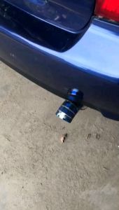 JS Racing Knalpot Mobil Biru Suara Bass Kering
