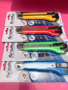 [ Hàng Về] Dao Rọc Giấy Flexoffice F0-KNO4B Chiều Rộng Lưỡi Dao 18mm Mẫu Mã Đẹp Bao Bì Sang Trọng