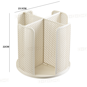 💖SG local stock💖Countertop Cup Dispenser papercup holder 360° Rotatable 4 Compartment Disposable Cups and Lids Holder