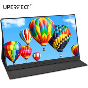 UPERFECT Portable Monitor - 15.6 Inch Full HD 1080P Computer Monitors USB Type - C Dual Speaker Computer Display IPS Eye Care Screen with HDMI Type C for Laptop PC PS4 Xbox Phone Included Smart Case
