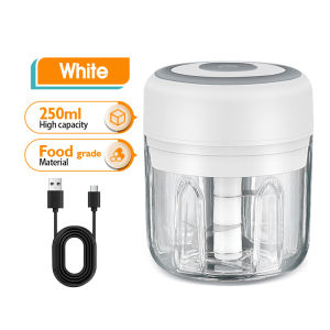 MEEVIDA Electric Garlic Chopper Kitchen Blender Mixer Food Chopper Crusher Grinder Vegetable Meat Processor