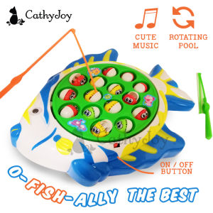 JOY Kids Go Fishing Game Music Fish Rotating Pool Super Fun Education Toy Nemo Memancing Ikan Birthday Gift Musical Music Toys Education Edu Pancing Ikan Mainan Main Kanak Bayi Budak