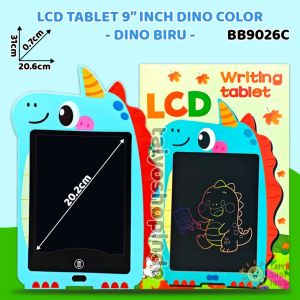 TAIYO LCD Writing Tablet 9 Inch Color Dino Dinosaurus Gambar Papan Tulis Hand Drawing Board Edukasi