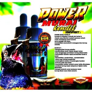 Power Murai Konslet 30ml Vitamin Suplemen Penggacor Burung Supplement Multivitamin Murai