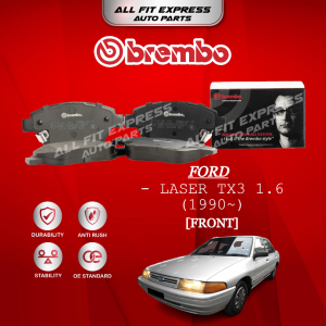 FORD LASER TX3 1.6 (1990~) FRONT (DEAPN) BREMBO BRAKE PAD 100% ORIGINAL AUTHENTIC PRODUCT (PRICE FOR 4 PCS)