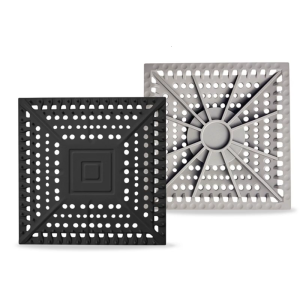 Shower Drain Hair Catcher Square Shape Silicone Sink Hair Clean Up Waste Catcher Kitchen Bathroom Accessory