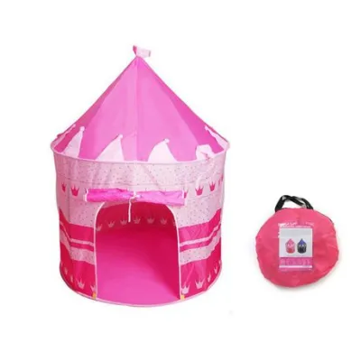 Portable High Quality Unisex Kids Camping Castle Tent Pop Up Prince & Princess Play Tent For Your Kids