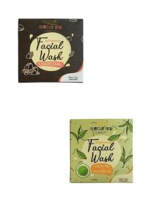 Naminara Facial Wash Bar Bundling 2pcs Charcoal dan Green Tea
