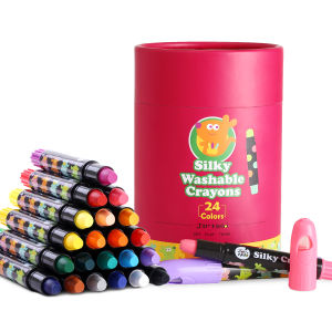Jar Melo Washable Silky Crayons Multi Colors Non-Toxic Gel Crayons for Toddler Crayons for Kids Jumbo Twistable Crayons Party Favors Childrens Toy Gift Crayons