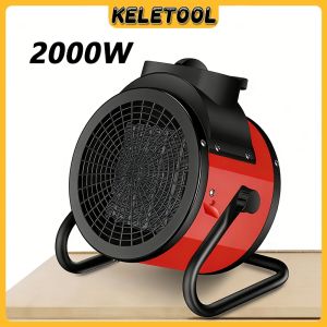 3300W Fan Heater Portable Mini Heater Folds down for a slim Adjustable temperature for home / greenhouse / factory