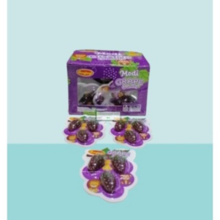 Ranjani MODI GRAPE Gummy Candy Permen Bentuk Buah Anggur 1Pak isi 24 ...