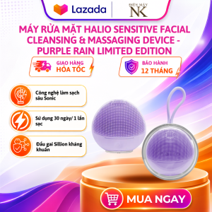 Máy Rửa Mặt Dành Cho Da Nhạy Cảm Halio Sensitive Facial Cleansing Massaging Device - Bảo Hành 12 Tháng