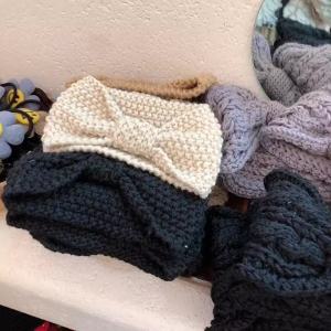 Big Bow Knitted Headband Crochet Turban Wide Ear Warmer Wrap