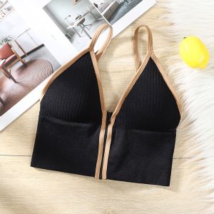 iFASHION 1455 READY STOCK Zipper Style Non-slip Strapless Push Up Sports Womens Tube Top Bra Pad Running Yoga Wanita Baju Dalam