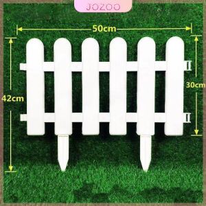 Jozoo White Fence Yard Home Garden Decoration Strong Outdoor Fence Gardening Fitment