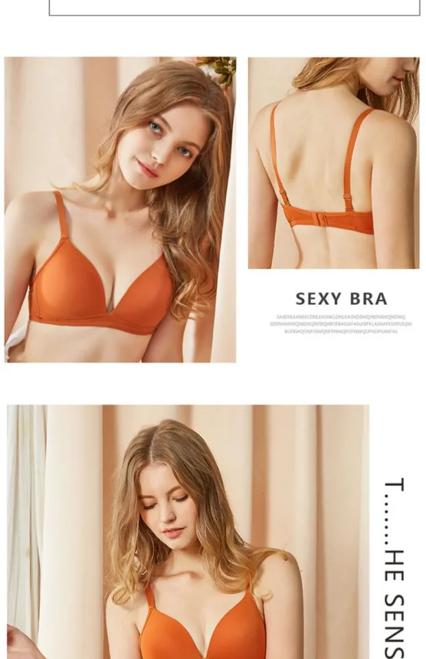 Women's underwear in summer, thin, small breasts gather, big breasts show  off, ultra-thin and seamless bras receive auxiliary breasts and hold bra  girls.