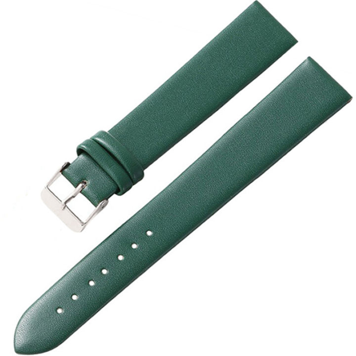 Uhrenarmband Silikon-Leder Hybrid Weiß-schwarz 18mm 20mm 22mm